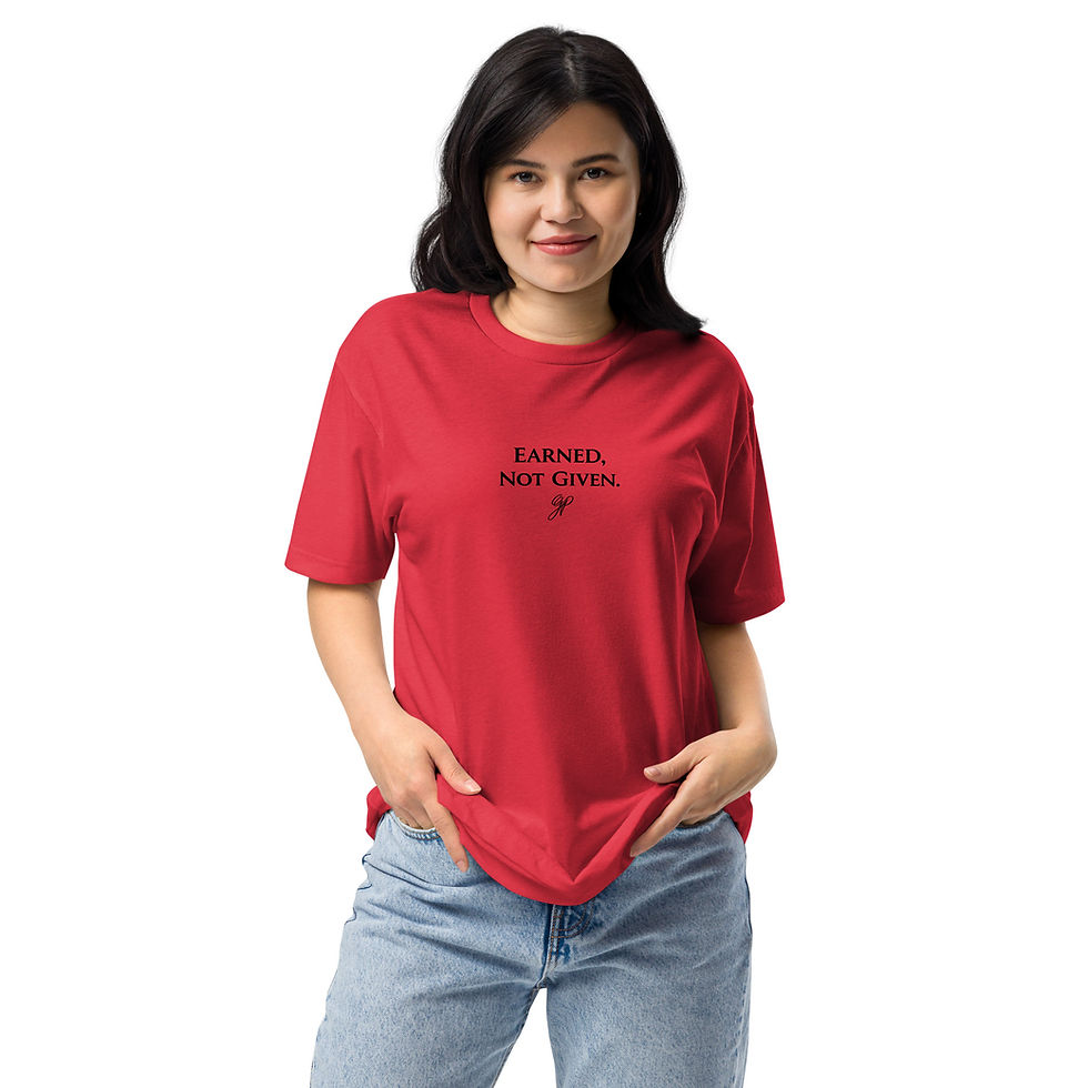 Thumbnail: "Earned, Not Given." Unisex Fitted Soft Tee