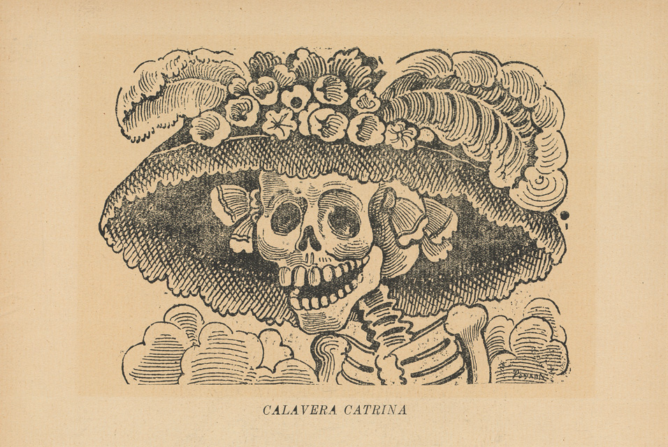 José Guadalupe Posada. La Calavera Catrina. Lithograph. 1910.
