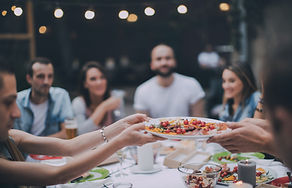 Friends Eating Dinner