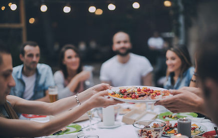 Friends Eating Dinner