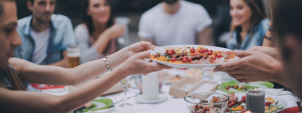 Friends Eating Dinner