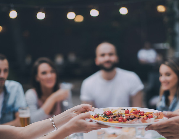 Friends Eating Dinner