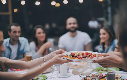 Friends Eating Dinner
