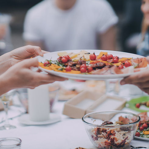 Friends Eating Dinner
