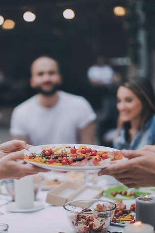 Friends Eating Dinner