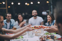 Friends Eating Dinner