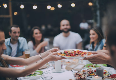 Friends Eating Dinner
