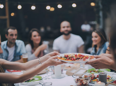 Friends Eating Dinner