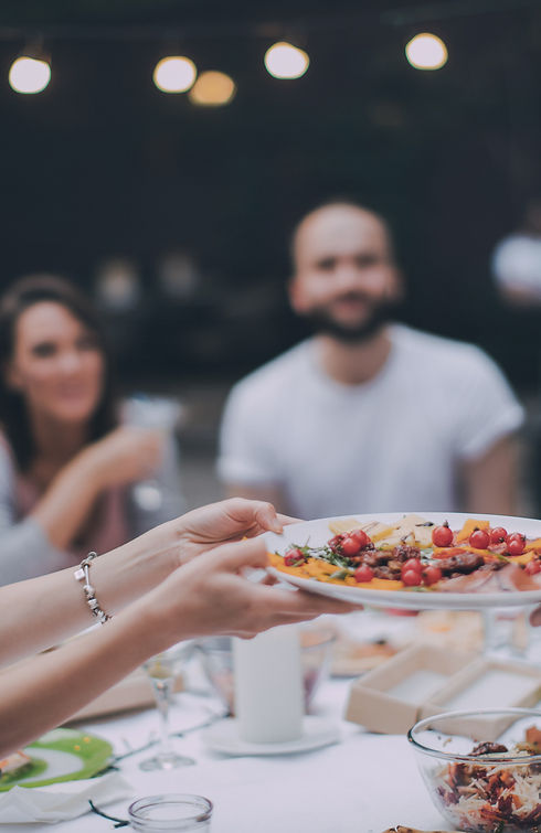 Friends Eating Dinner