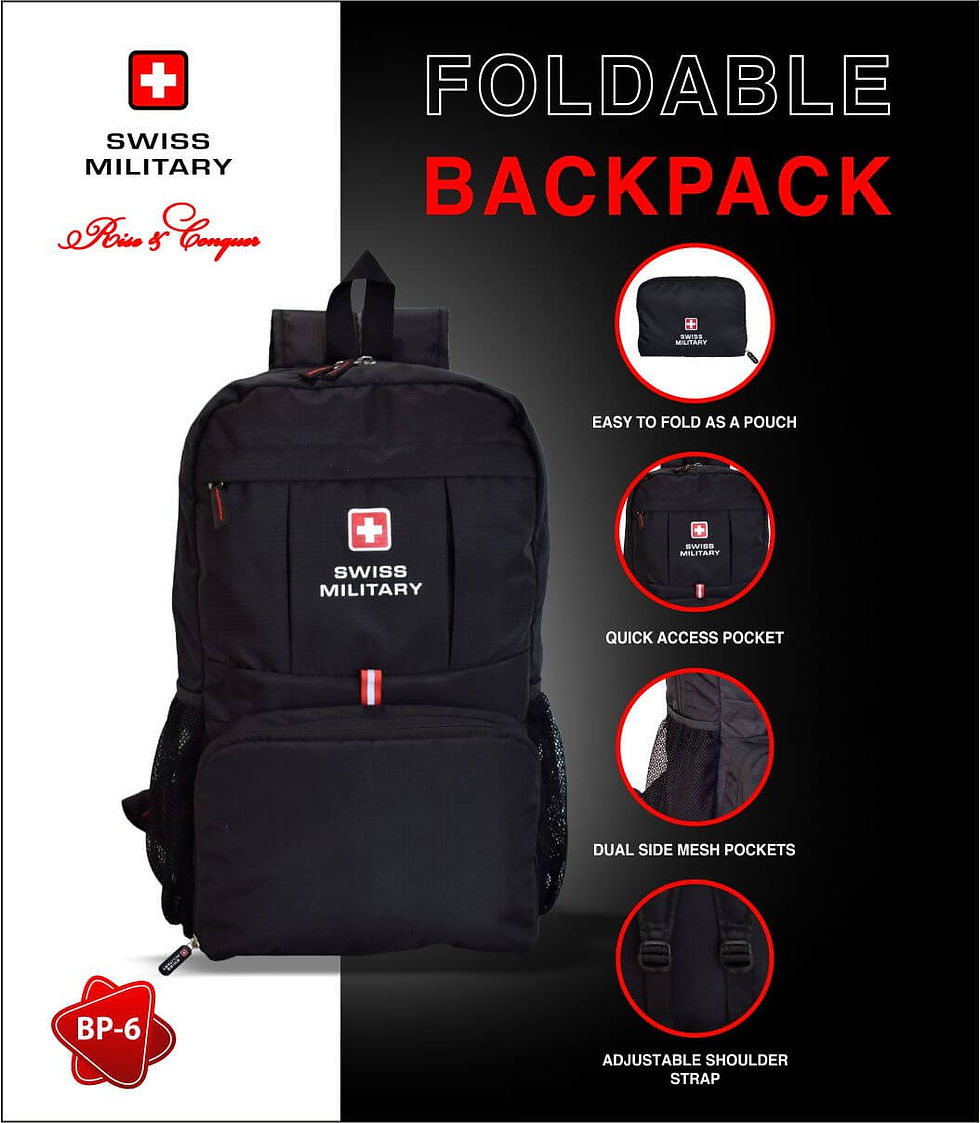 Thumbnail: Backpacks | Bp6- Foldable Backpack | SWISS MILITARY | D820