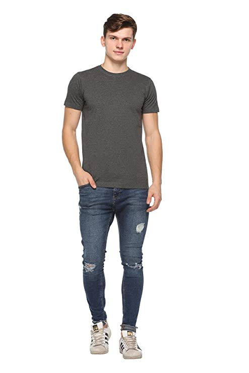 Thumbnail: PK-SK|Round Neck T-Shirts|Poly Cotton|-|D396|MRP Rs. 499