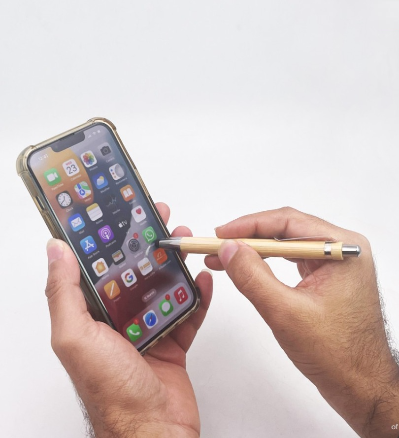 Thumbnail: 2 In 1 Wooden Metal Pen | TEMA | H309 | D21