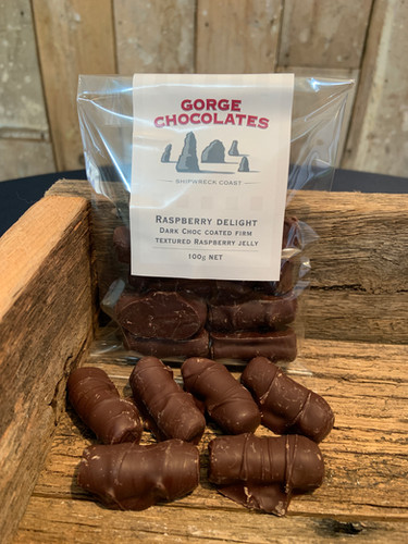 Raspberry Delights Dark Chocolate coated | Gorge-Chocolates
