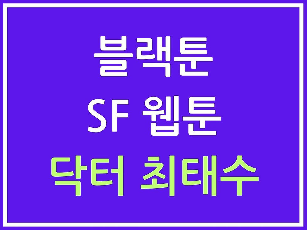 닥터 최태수 블랙툰 웹툰 추천작