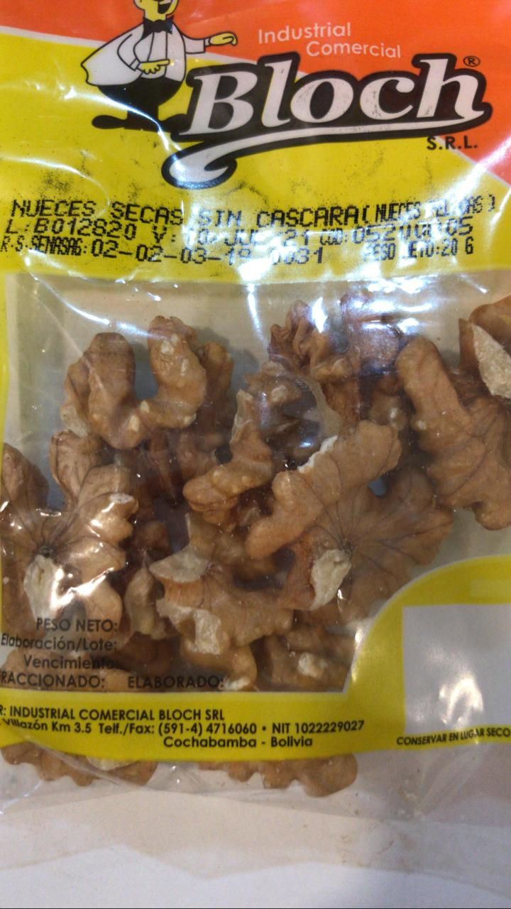 Nueces secas sin cascara Bloch