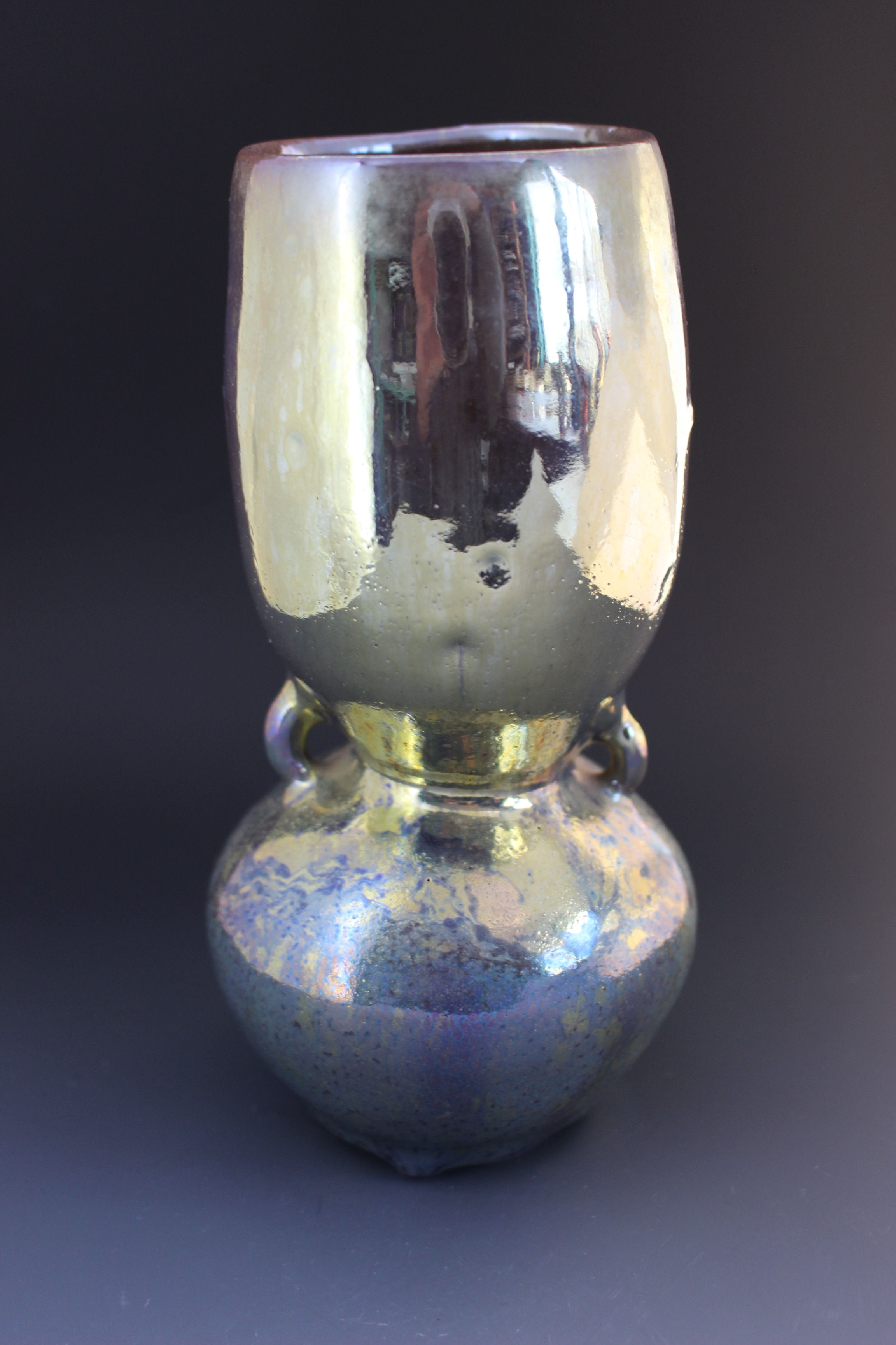 Gold and Mauve Pot