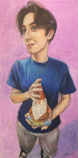 "adam", colored pencils, Allison S. C., 2025