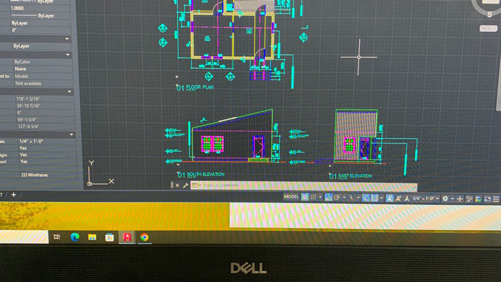 Designing a home with AutoCad