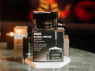 Pele que manifesta perda de firmeza e de hidratação - Global Repair, Filorga