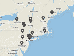 Map of stores that carry Vital Halva bars