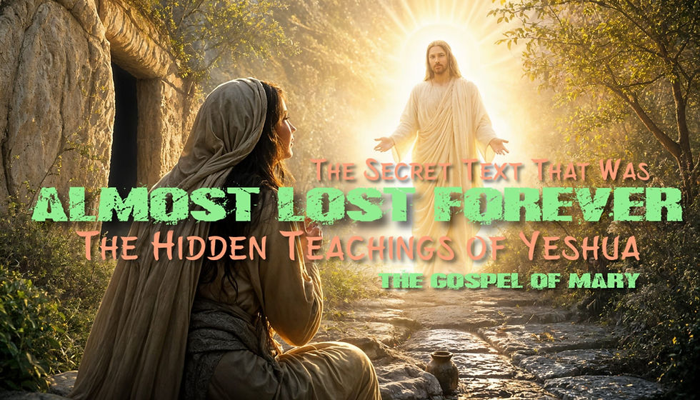 The Secret Text That Was Almost Lost Forever ~ The Hidden Teachings of Yeshua ~ The Gospel of Mary + DOWNLOAD PDF