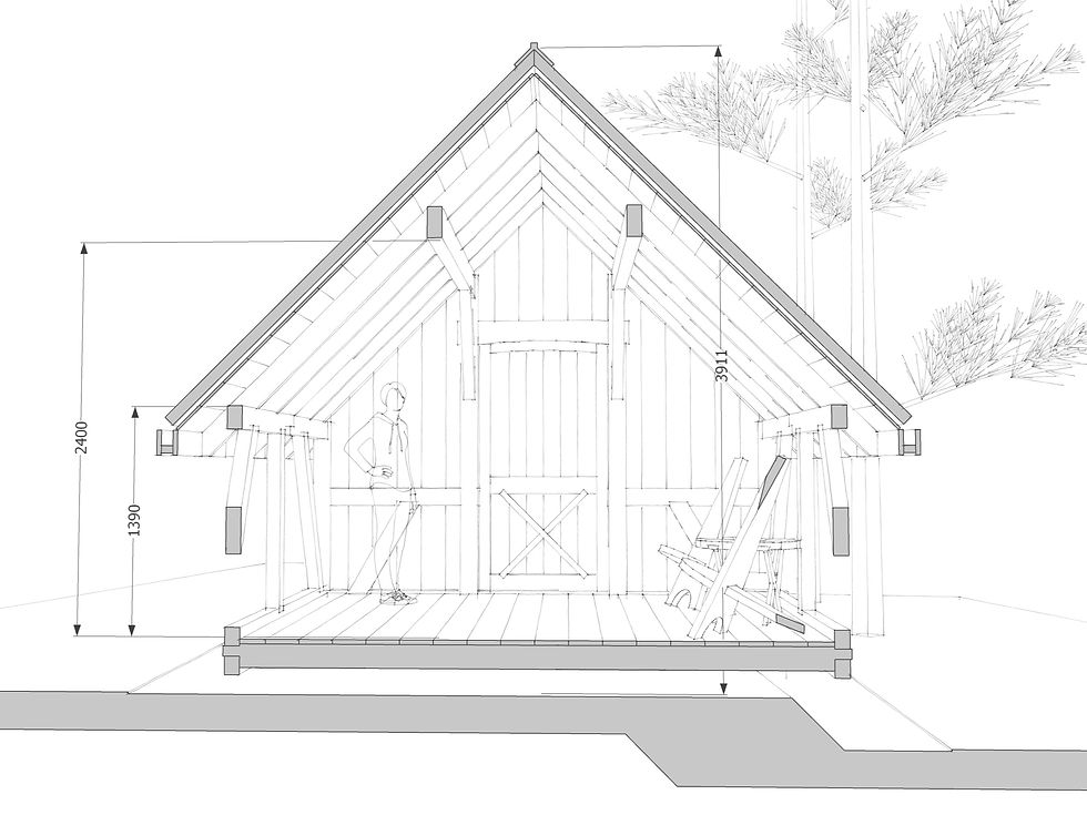 timber frame storage barn