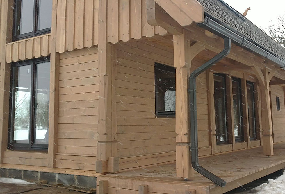 timber frame cabin SALACA