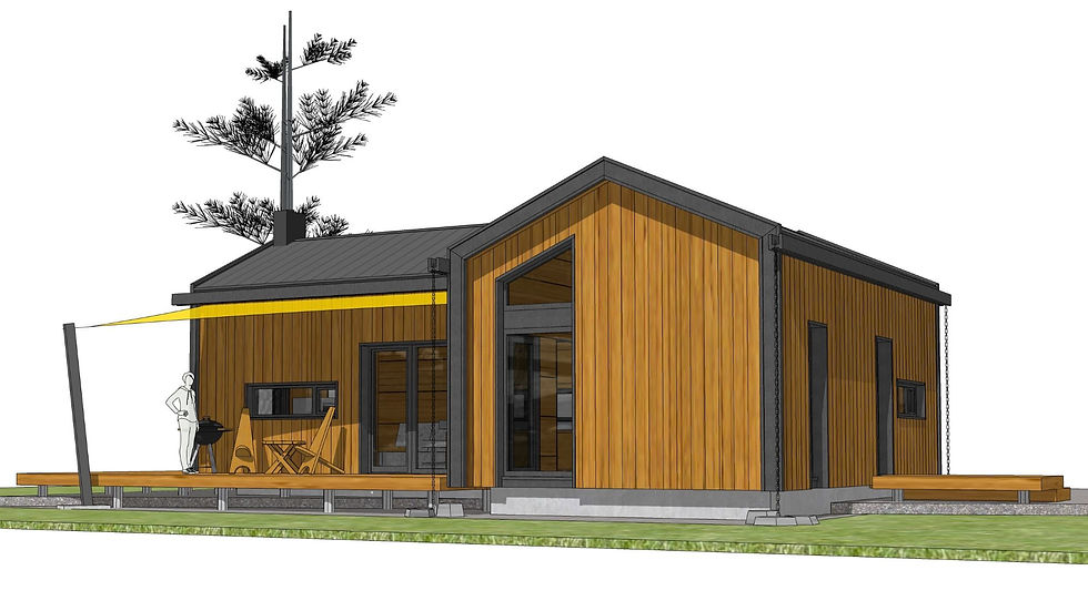 wooden cabin building