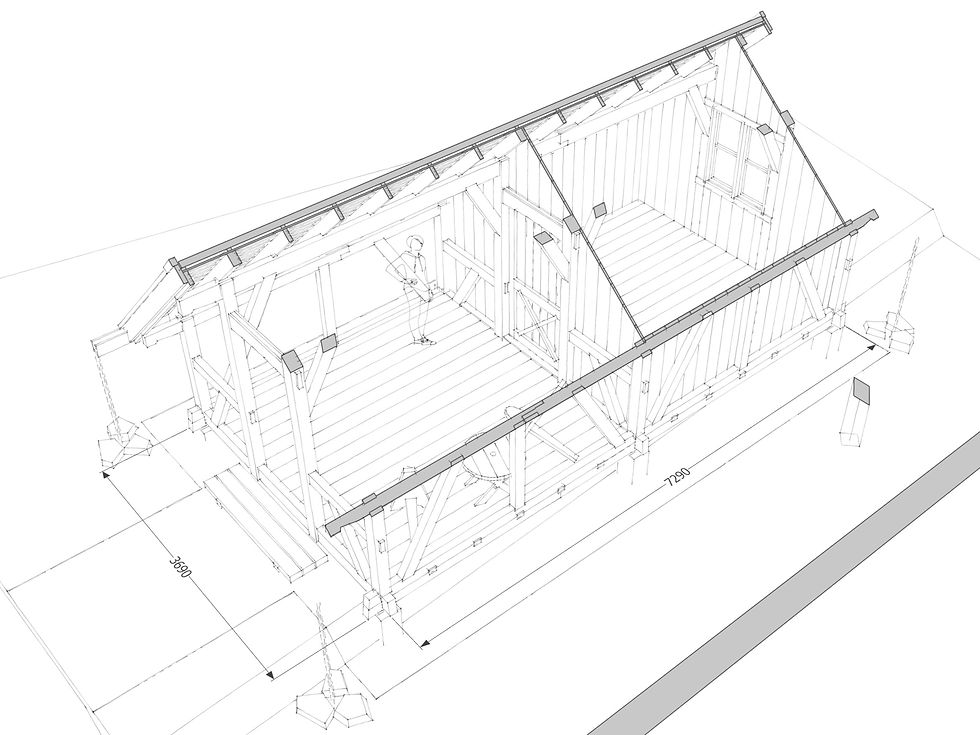 timber frame Shed Shelter