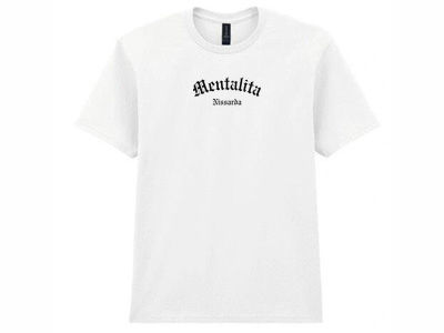 Miniature : T-shirt blanc logo mentalita nissarda devant