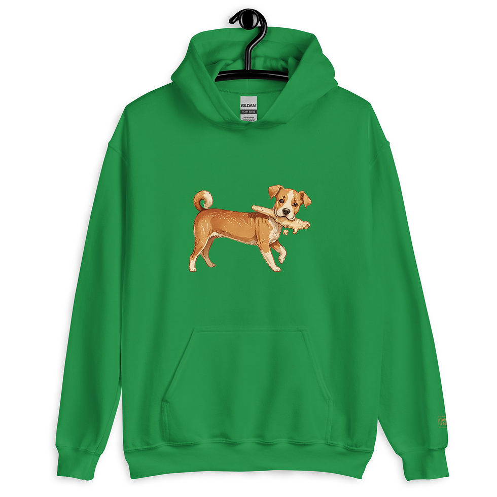 Thumbnail: Unisex Langeland hunde  Hoodie