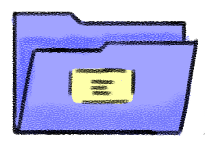 purple digital folder