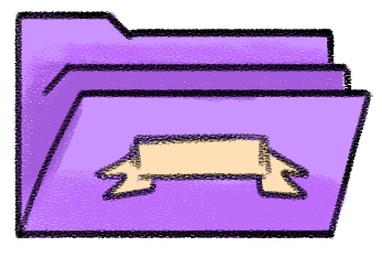 purple digital folder