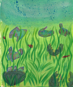 sketchbook page painting