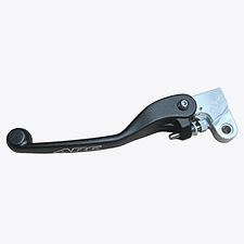 ARC Levers replacement levers for RC-8 clutch perch, aluminum black standard length rear view