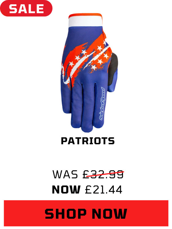 Saints of Speed Patriots Gloves – Bold Design, Trail-Ready Grip