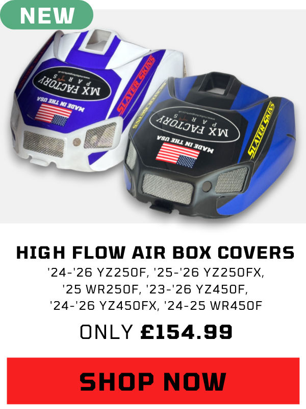 Slater Skins High Flow Air Box Cover – Boost Power for YZ250F/YZ450F/WR Models 2023–2026