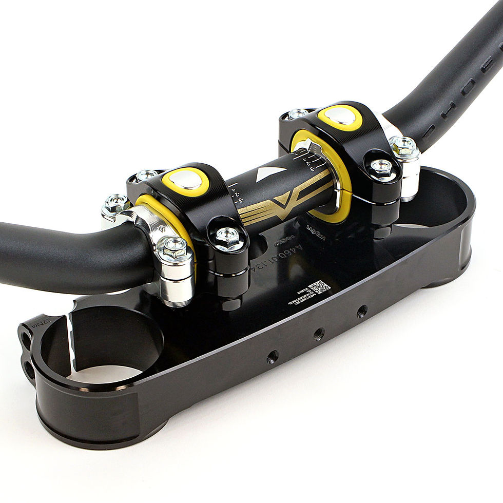 Nexus bar mounts for KTM/Husqvarna/GasGas with full elastomer isolation and anti‑twist design