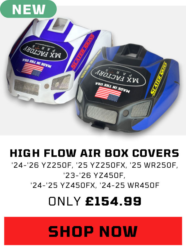 Slater Skins High Flow Air Box Cover – Boost Power for YZ250F/YZ450F/WR Models 2023–2026