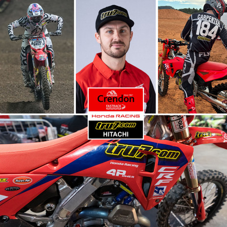 Mx Factory Parts Ltd 2025 Supported Teams & Riders
Crendon Tru7 Honda 
#426 Conrad Mewse MX1
#184 Jamie Carpenter MX1
#45 Jake Nicholls MX2

Equipped with Works Connection radiator braces, rear master cylinder guards & brake spring return kits!