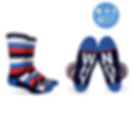 Fuel Clothing Socks - Turbo Crew - Why Not striped socks