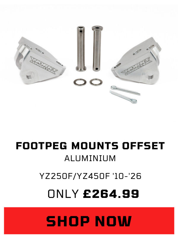 Works Connection Footpeg mounts offset YZF