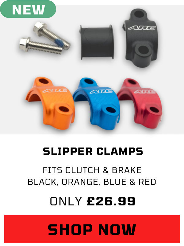 ARC Levers Slipper Clamps – Black, Red, Blue & Orange