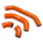 Thumbnail: Husqvarna TC125 TE125 2023 - 2026 4 Piece Samco Sport Silicone Radiator Coolant Hose Kit Orange