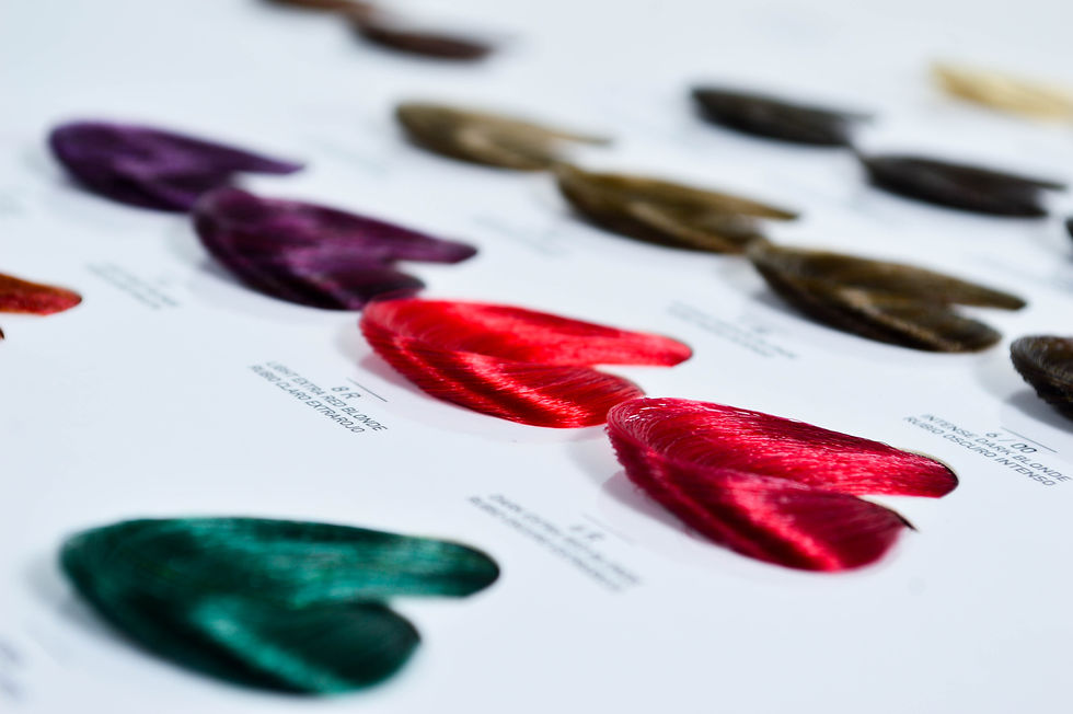 Miniatura: Porbela shade chart featuring multiple tones including fantasy violet 7V