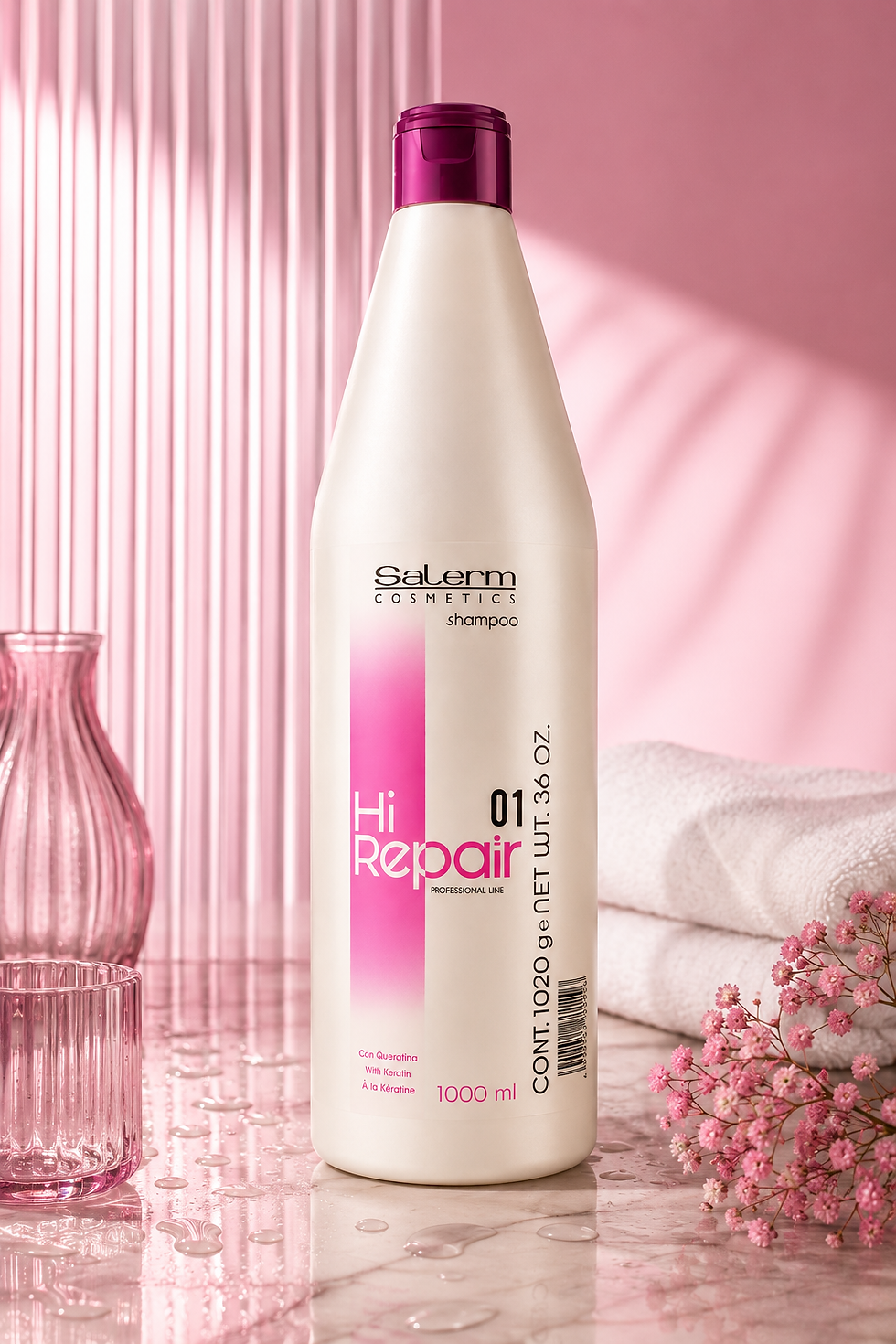 Miniatura: Salerm Hi Repair Shampoo 01 with keratin for stronger softer and shinier hair