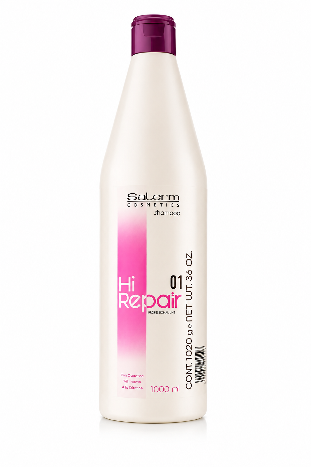 Salerm Hi Repair Shampoo 01 1000 ml with keratin for damaged hair