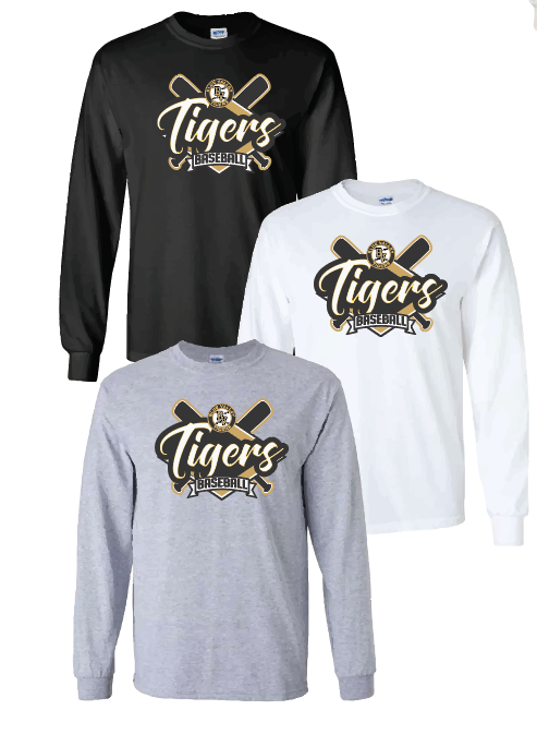 Baseball Bats Gildan - Ultra Cotton® Long Sleeve T-Shirt - 2400