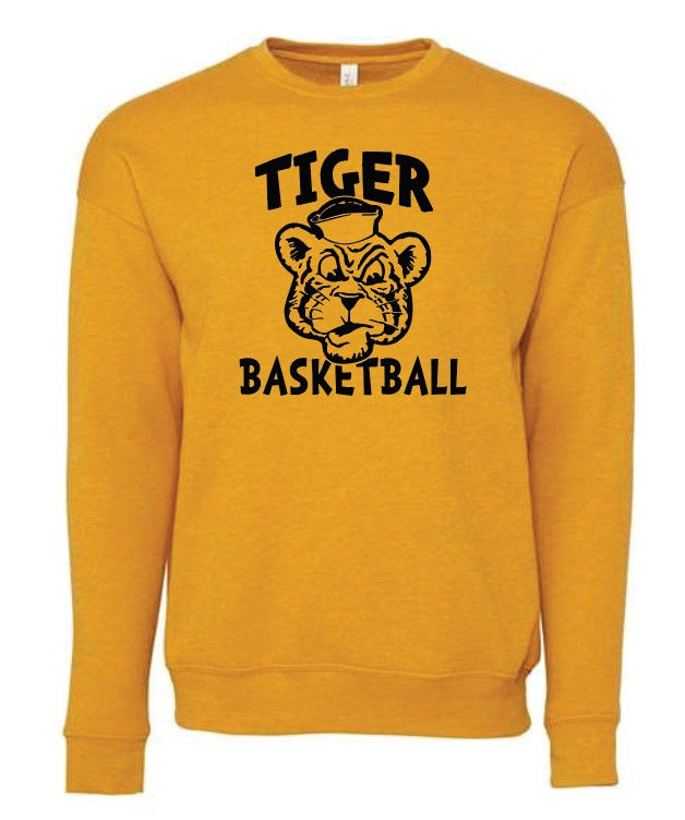BVBB Tiger Unisex Sponge Fleece Drop Shoulder Crewneck Sweatshirt - 3945