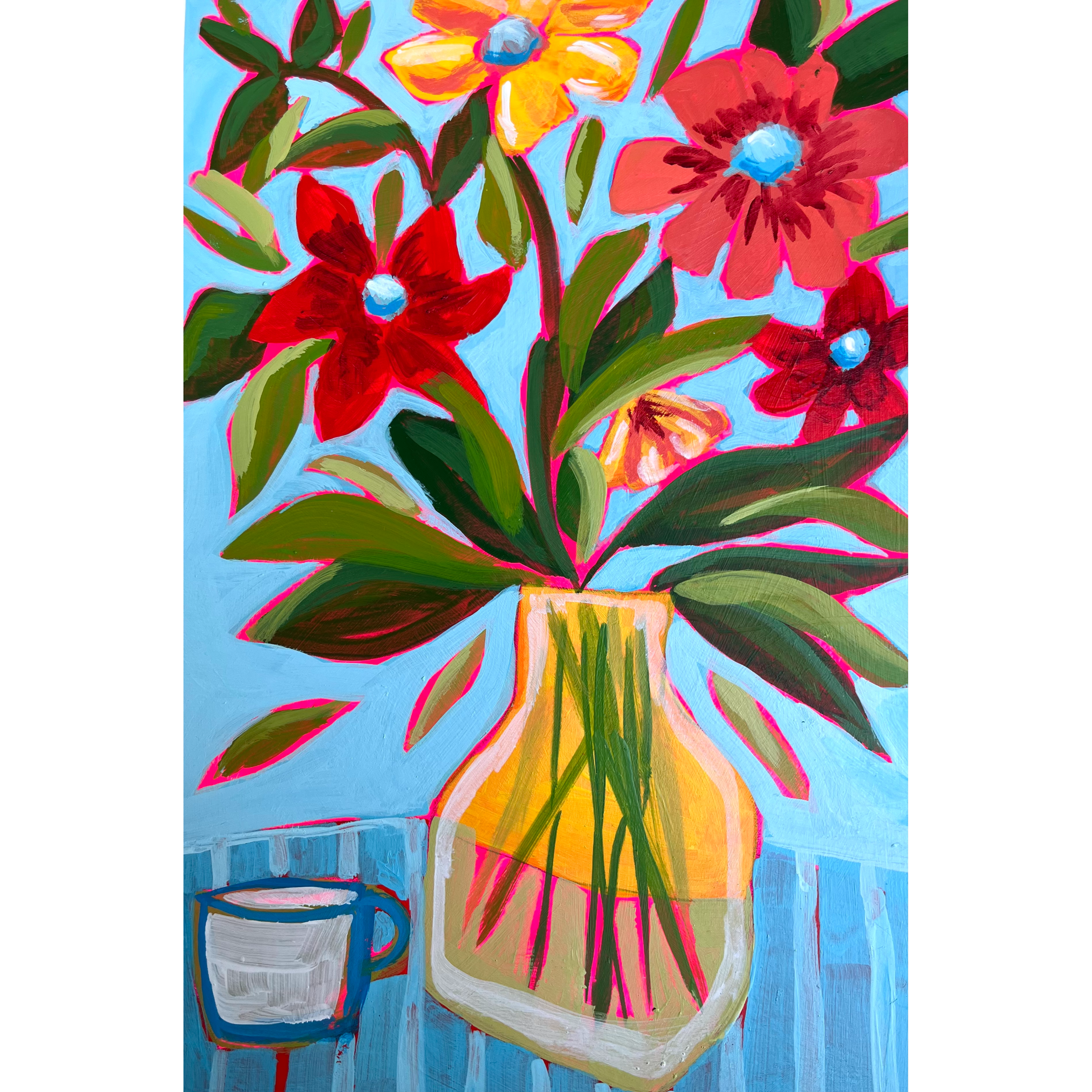 Limited Edition Print Happy Blooms A4